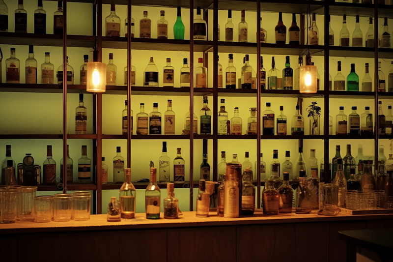 酒吧酒架上摆满酒实拍摄影图,高清,摄影图,摄影图片,图片大全,摄影图免费下载